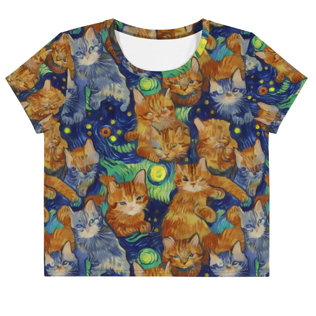 Celestial Claws on Crop Tee — Front