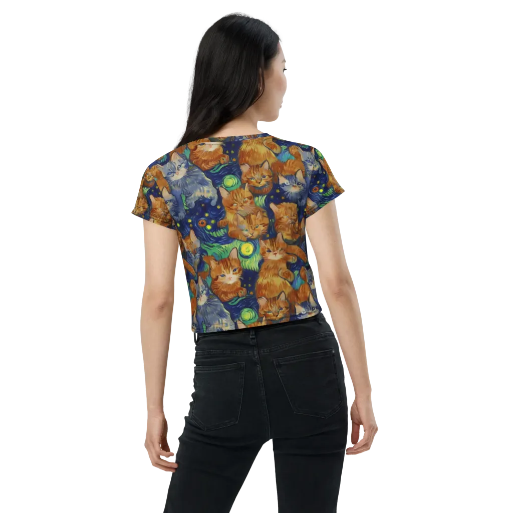 Celestial Claws on Crop Tee — Back