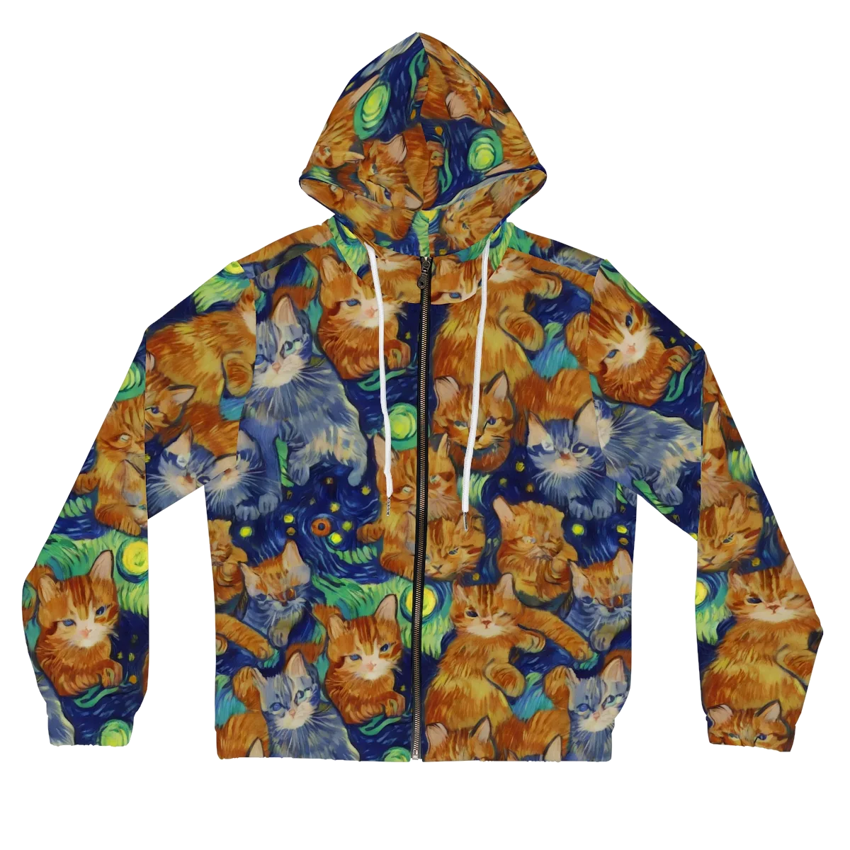 Celestial Claws on Women's Full-Zip Hoodie — Front