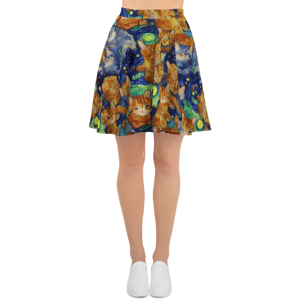 Celestial Claws on Skater Skirt — Front