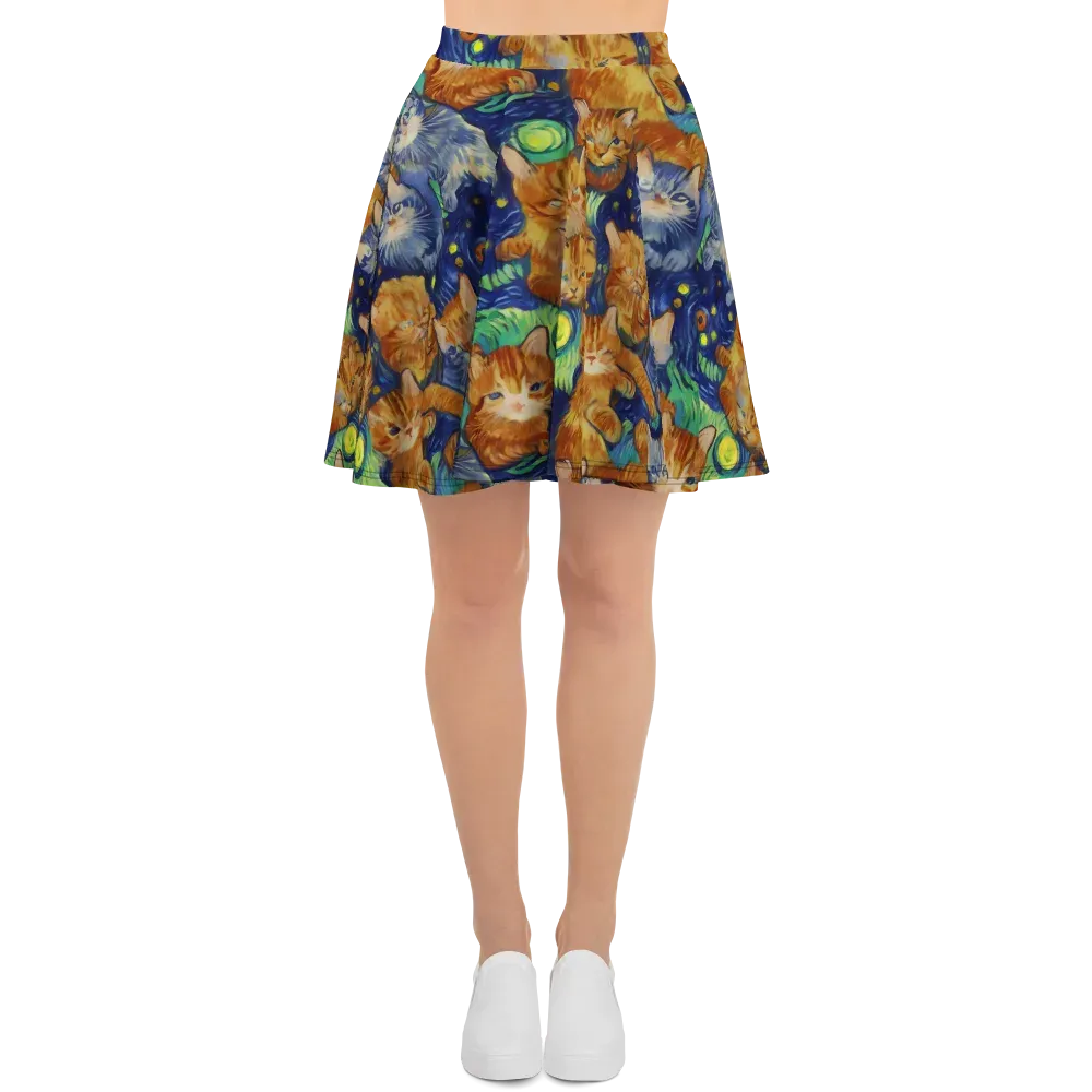 Celestial Claws on Skater Skirt — Front