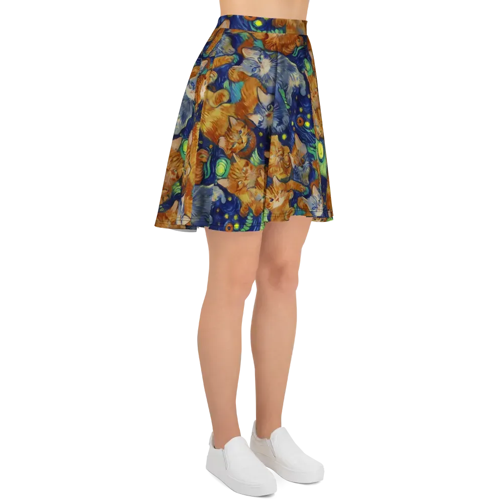 Celestial Claws on Skater Skirt — Right