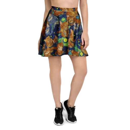 Celestial Claws on a Skater Skirt