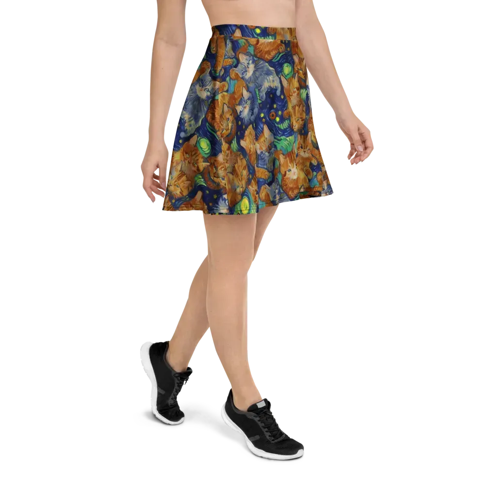 Celestial Claws on Skater Skirt — Right