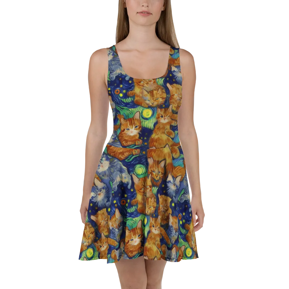 Celestial Claws on Skater Dress — Front