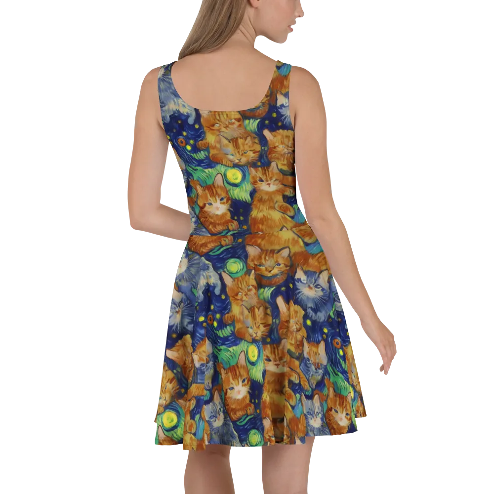 Celestial Claws on Skater Dress — Back