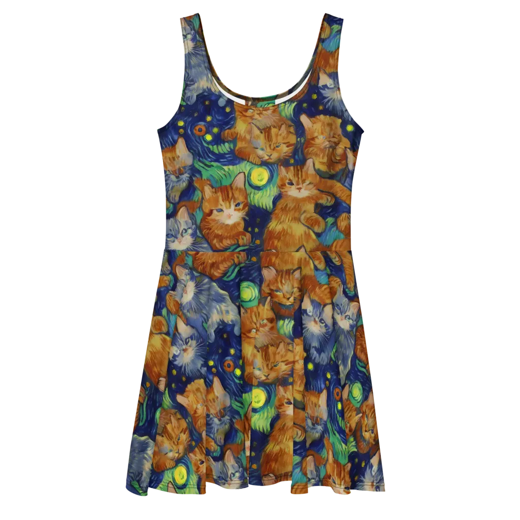 Celestial Claws on Skater Dress — Front