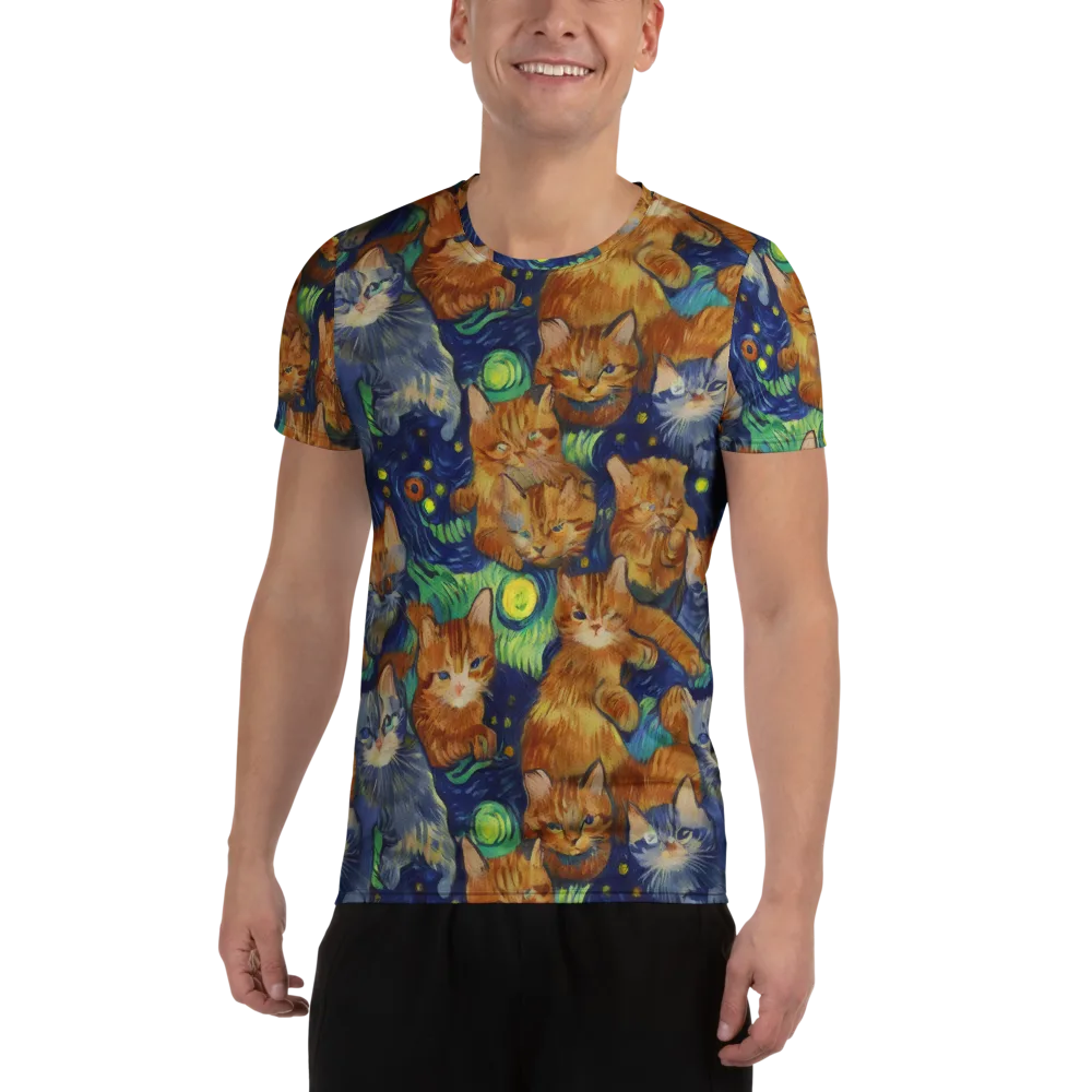 Celestial Claws on Men's Athletic T-Shirt — Front