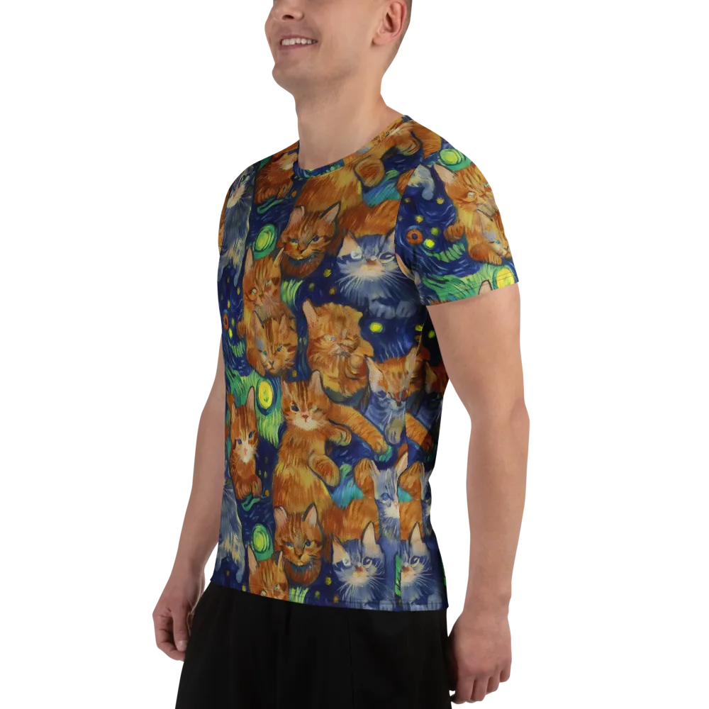 Celestial Claws on Men's Athletic T-Shirt — Left