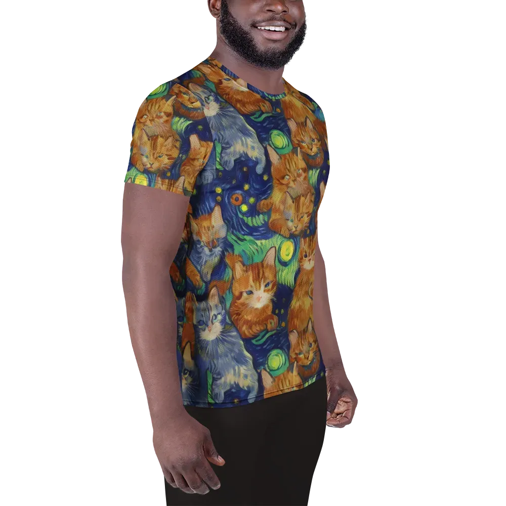 Celestial Claws on Men's Athletic T-Shirt — Right