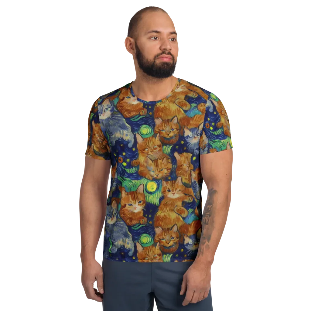 Celestial Claws on Men's Athletic T-Shirt — Front