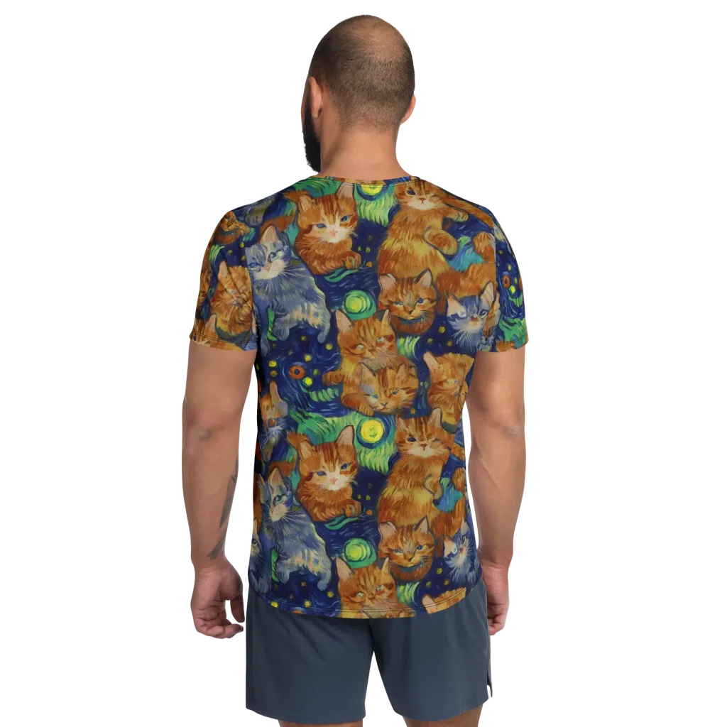 Celestial Claws on Men's Athletic T-Shirt — Back