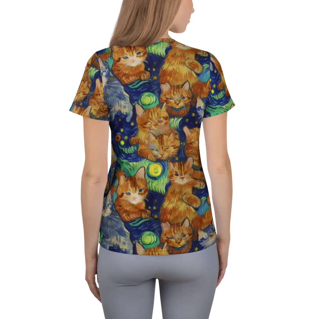 Celestial Claws on Women's Athletic T-Shirt — Back