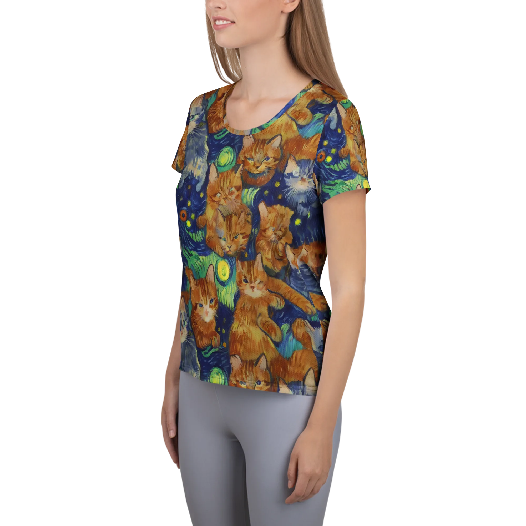 Celestial Claws on Women's Athletic T-Shirt — Left