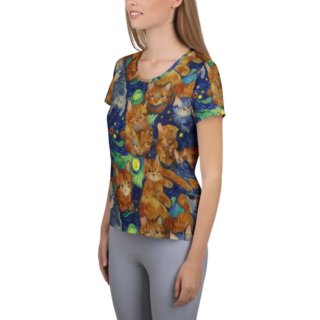 Celestial Claws on Women's Athletic T-Shirt — Left