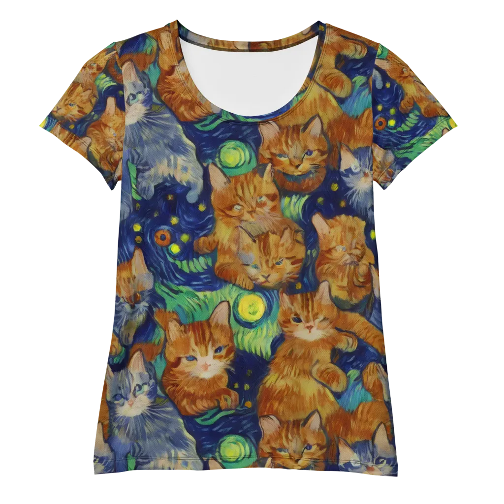 Celestial Claws on Women's Athletic T-Shirt — Front