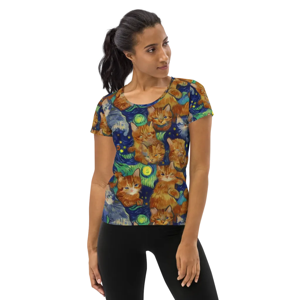 Celestial Claws on Women's Athletic T-Shirt — Front