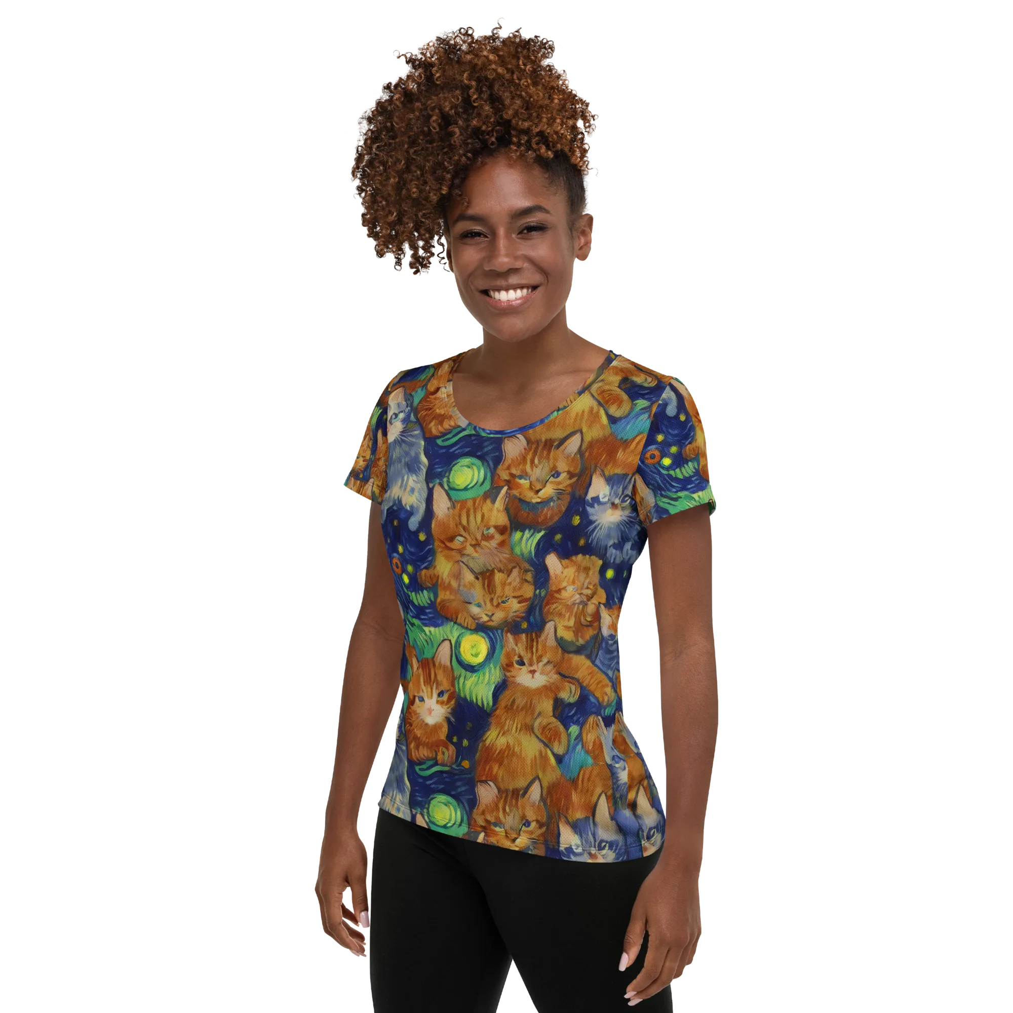 Celestial Claws on Women's Athletic T-Shirt — Left