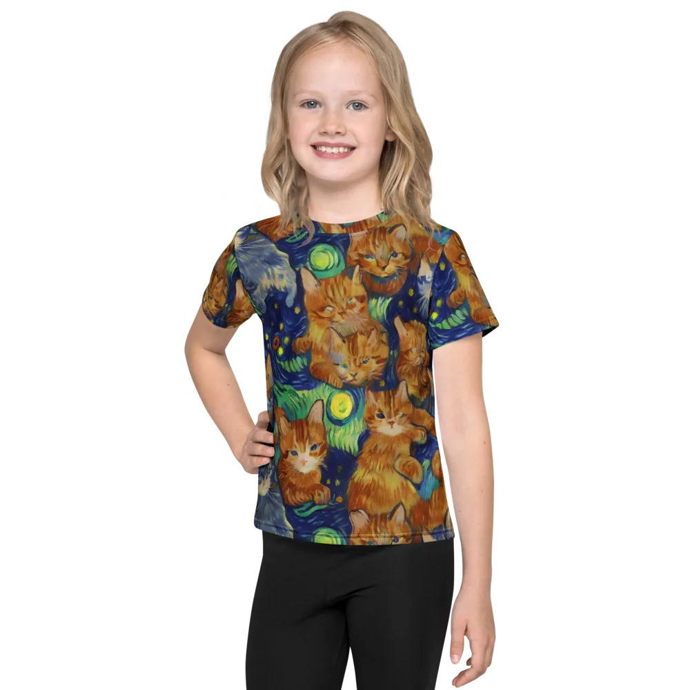 Celestial Claws on Kids Crew Neck T-Shirt — Front