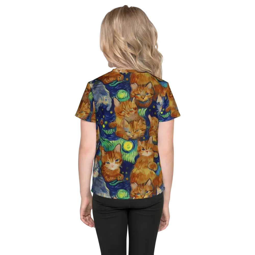 Celestial Claws on Kids Crew Neck T-Shirt — Back