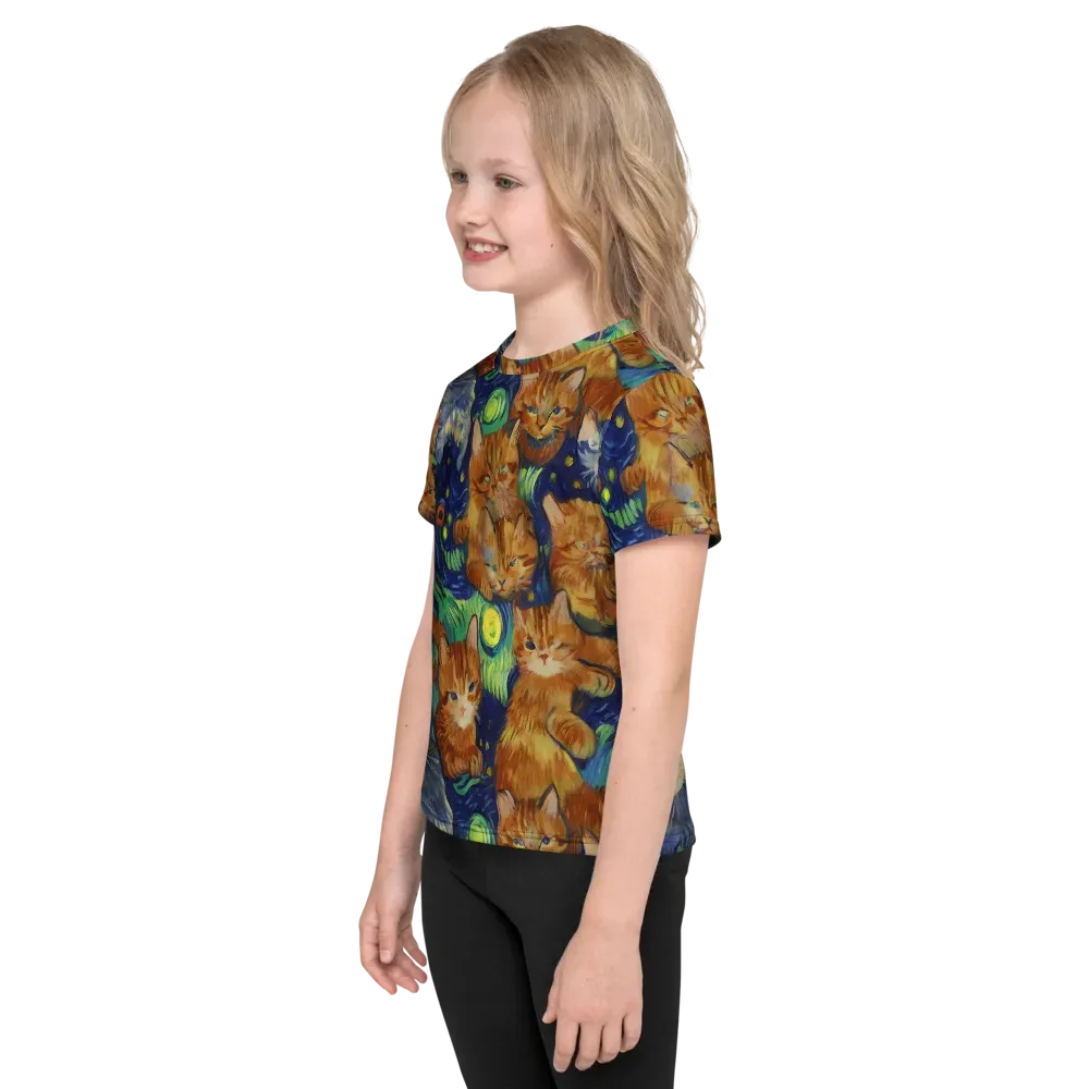 Celestial Claws on Kids Crew Neck T-Shirt — Left