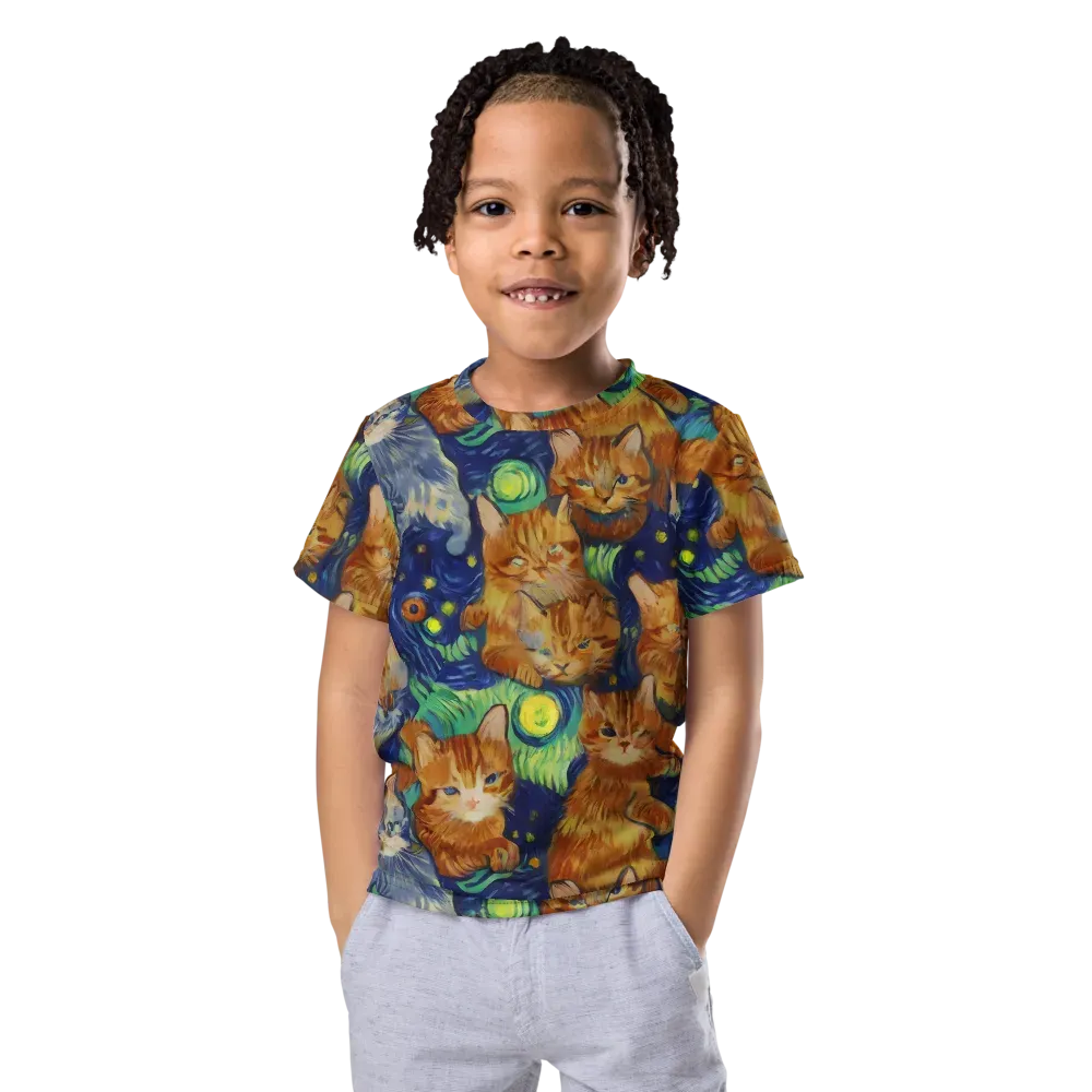 Celestial Claws on Kids Crew Neck T-Shirt — Front