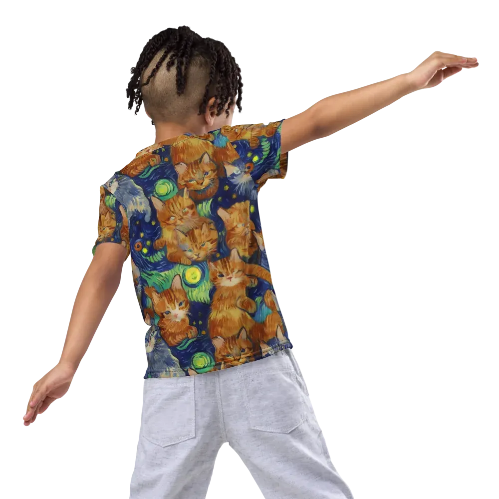 Celestial Claws on Kids Crew Neck T-Shirt — Back