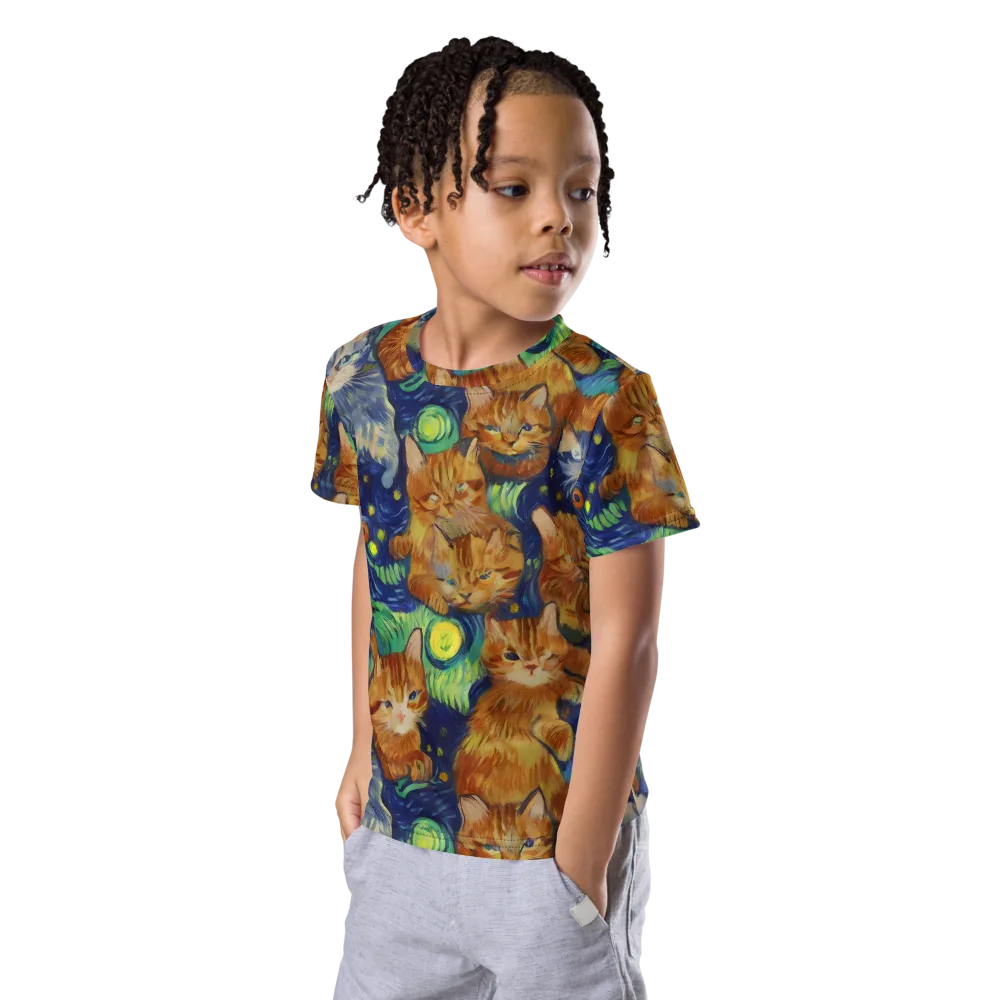 Celestial Claws on Kids Crew Neck T-Shirt — Left Front