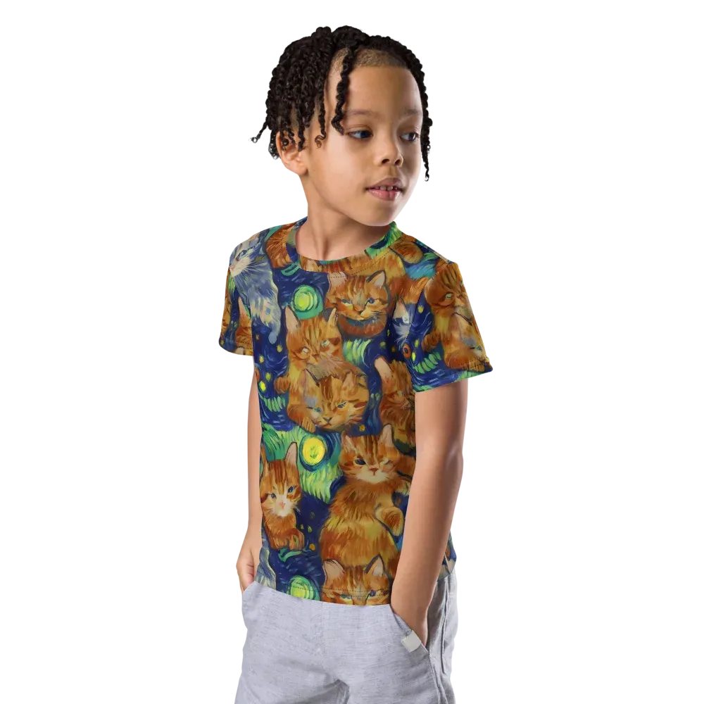 Celestial Claws on Kids Crew Neck T-Shirt — Left Front