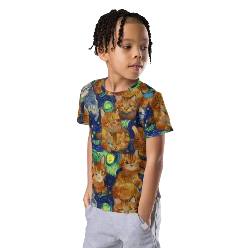 Celestial Claws on a Kids Crew Neck T-Shirt