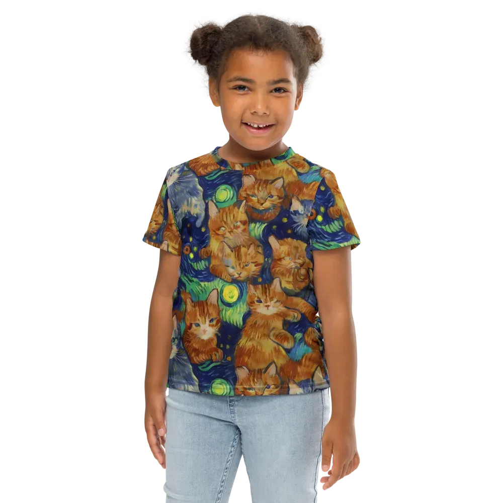 Celestial Claws on Kids Crew Neck T-Shirt — Front