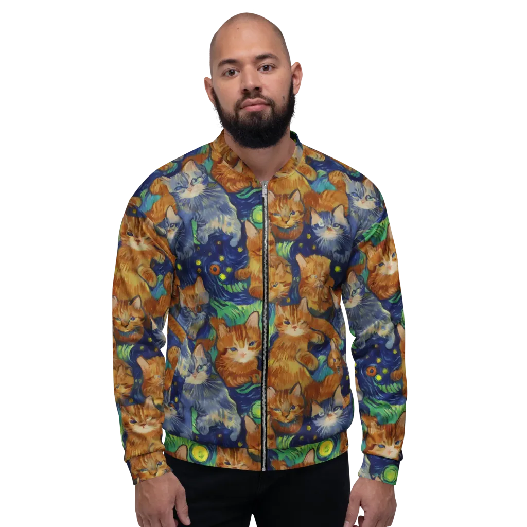 Celestial Claws on Bomber Jacket — Front