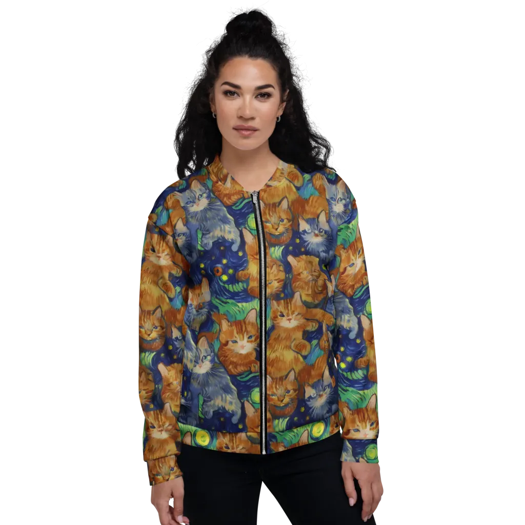 Celestial Claws on Bomber Jacket — Front