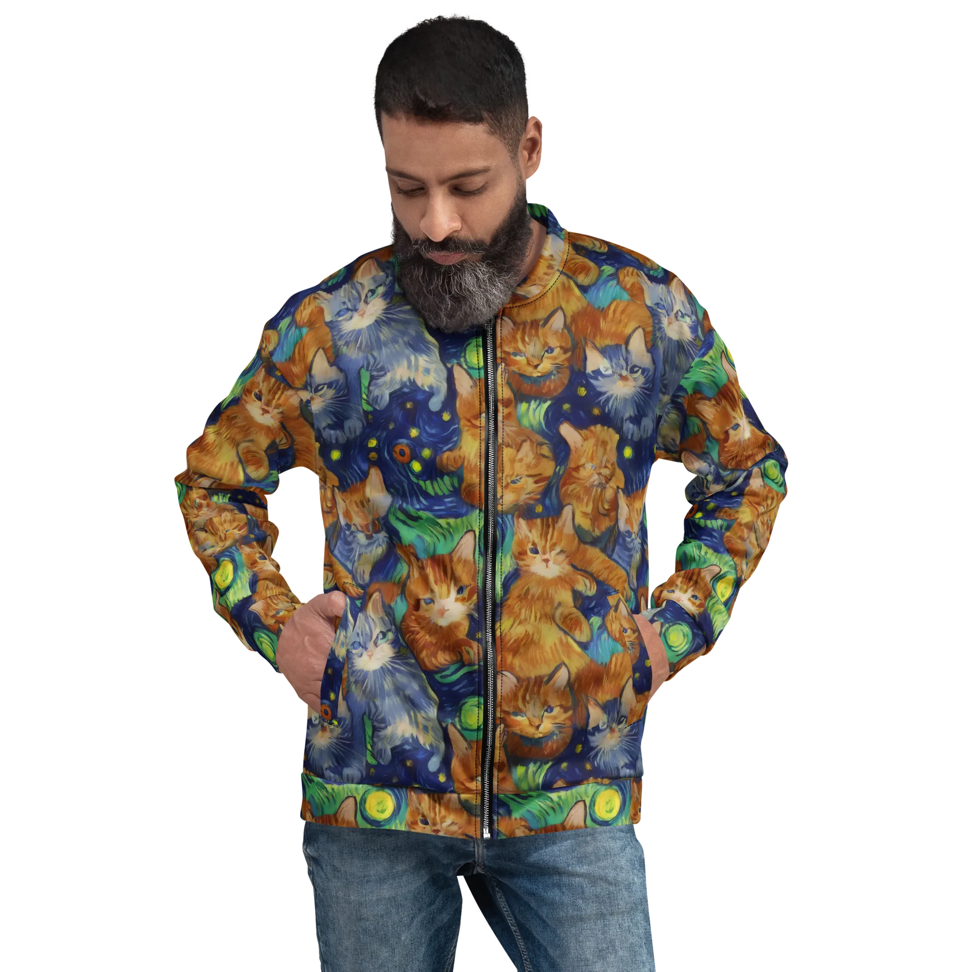 Celestial Claws on Bomber Jacket — Front