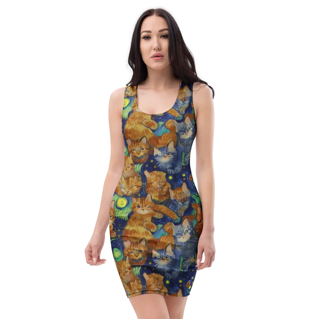 Celestial Claws on Bodycon Dress — Front