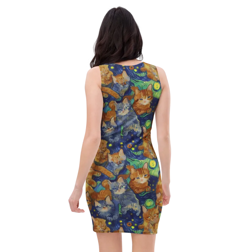 Celestial Claws on Bodycon Dress — Back