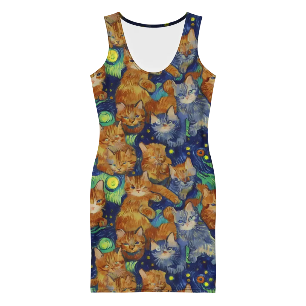 Celestial Claws on Bodycon Dress — Front