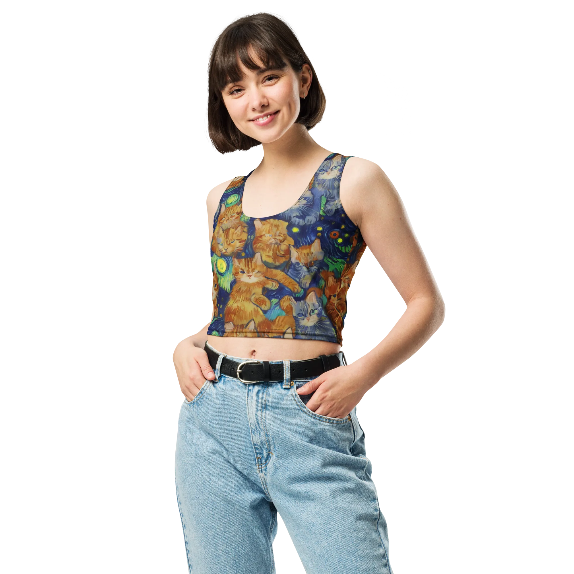 Celestial Claws on Crop Top — Front