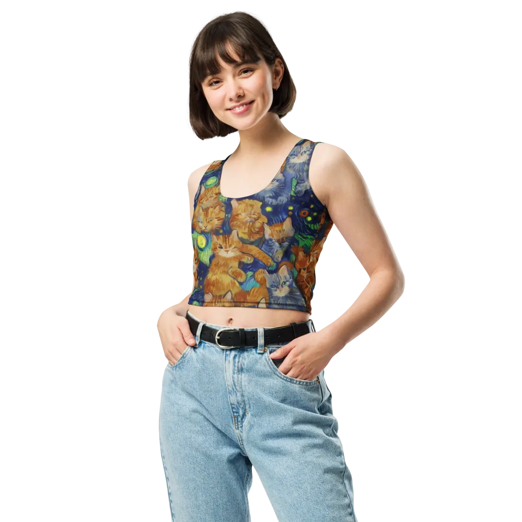 Celestial Claws on Crop Top — Front