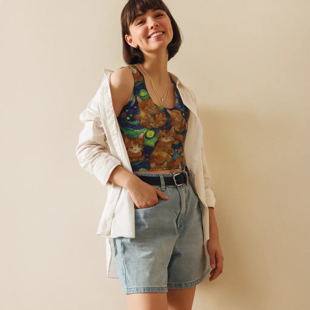 Celestial Claws on Crop Top — Front