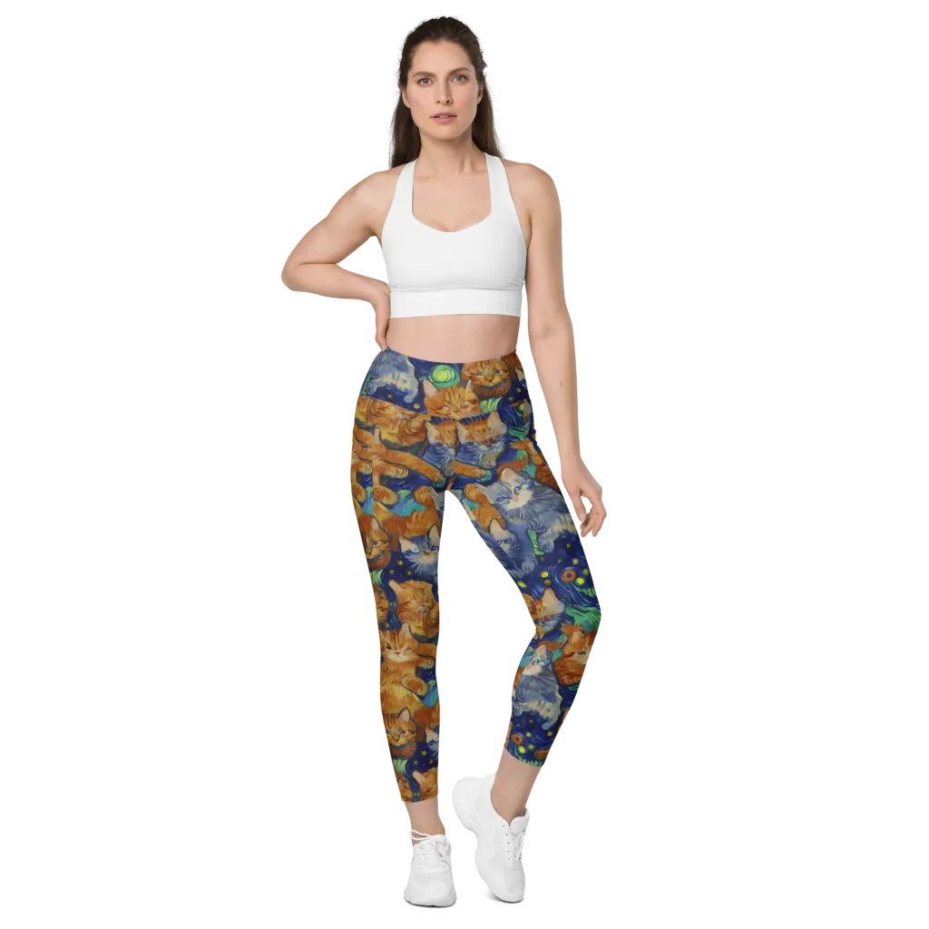 Celestial Claws on Leggings with Pockets — Front