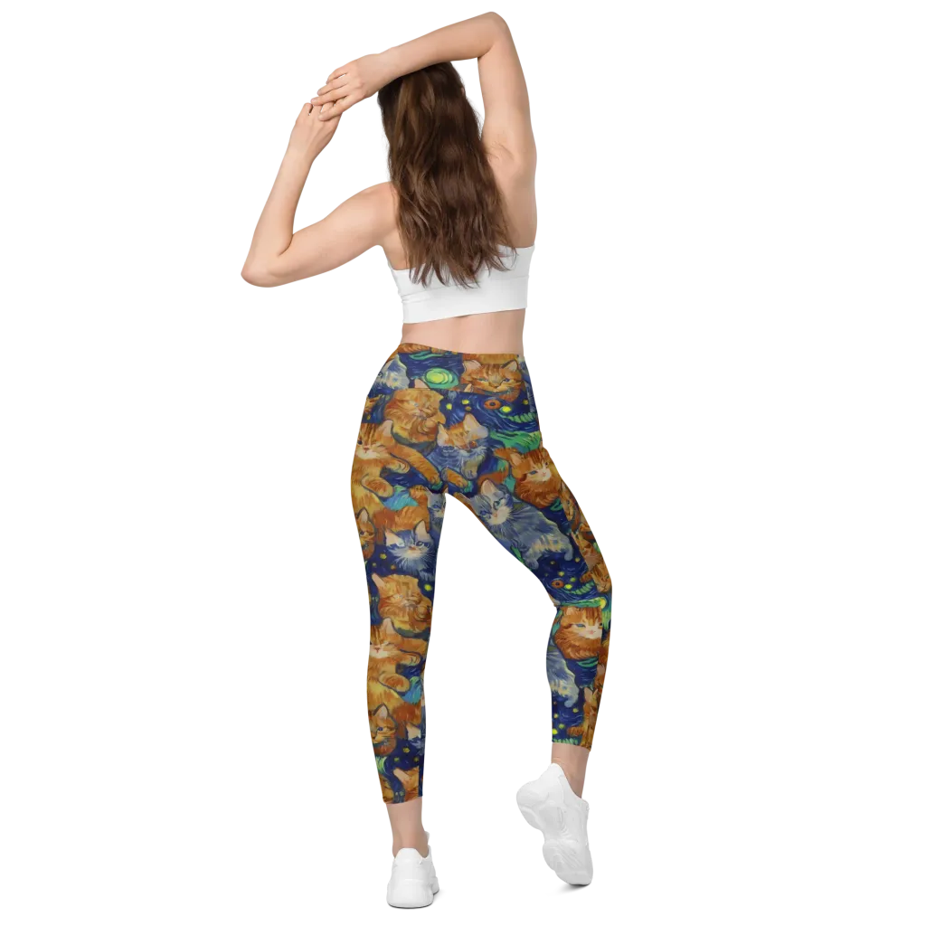 Celestial Claws on Leggings with Pockets — Back