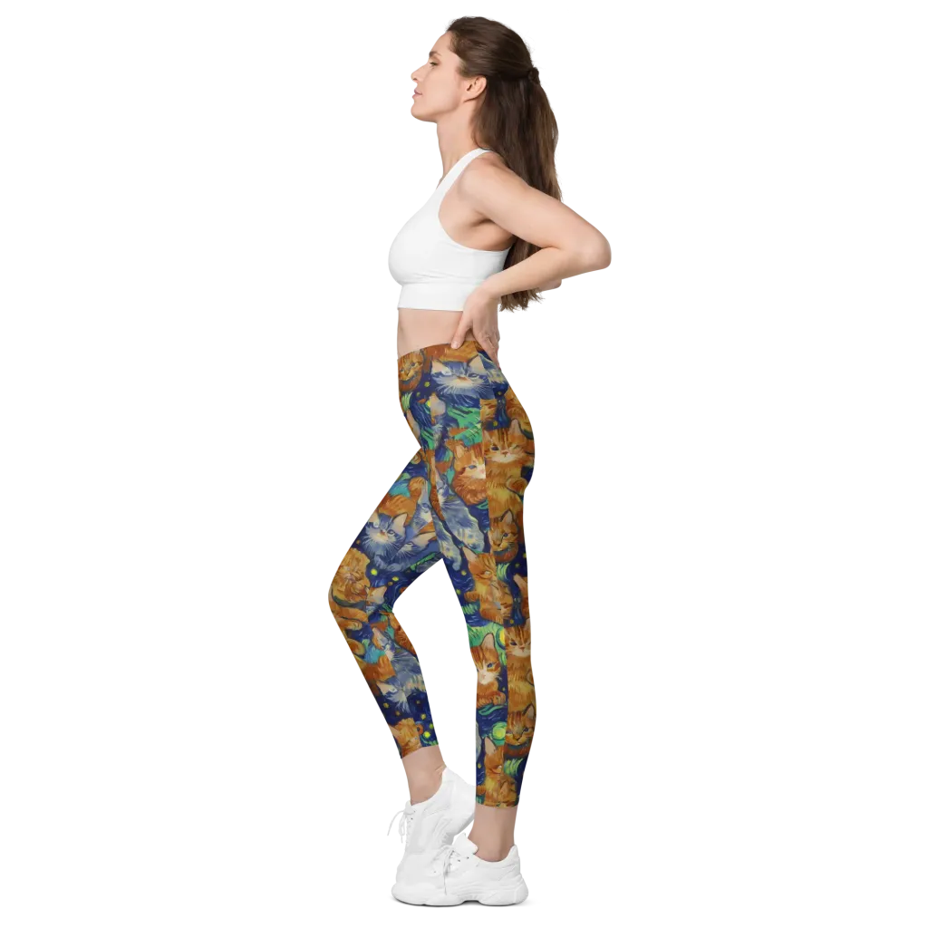 Celestial Claws on Leggings with Pockets — Left