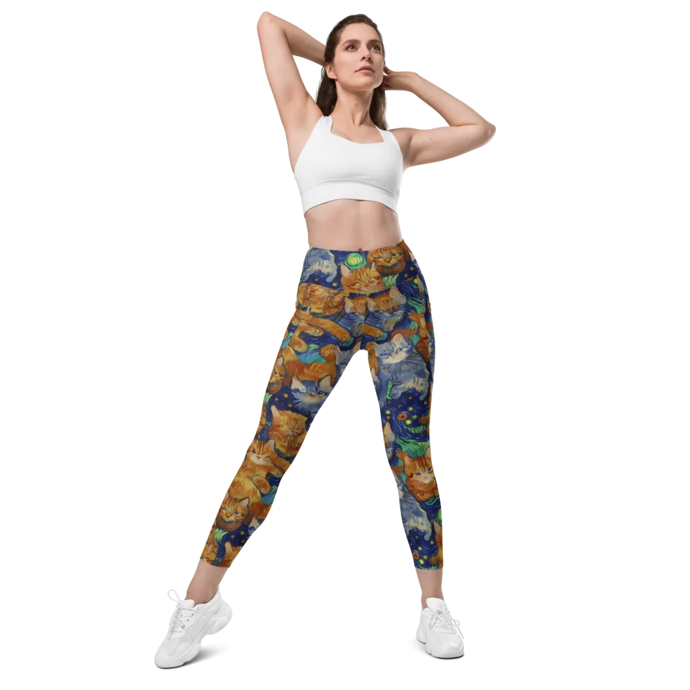 Celestial Claws on Leggings with Pockets — Front