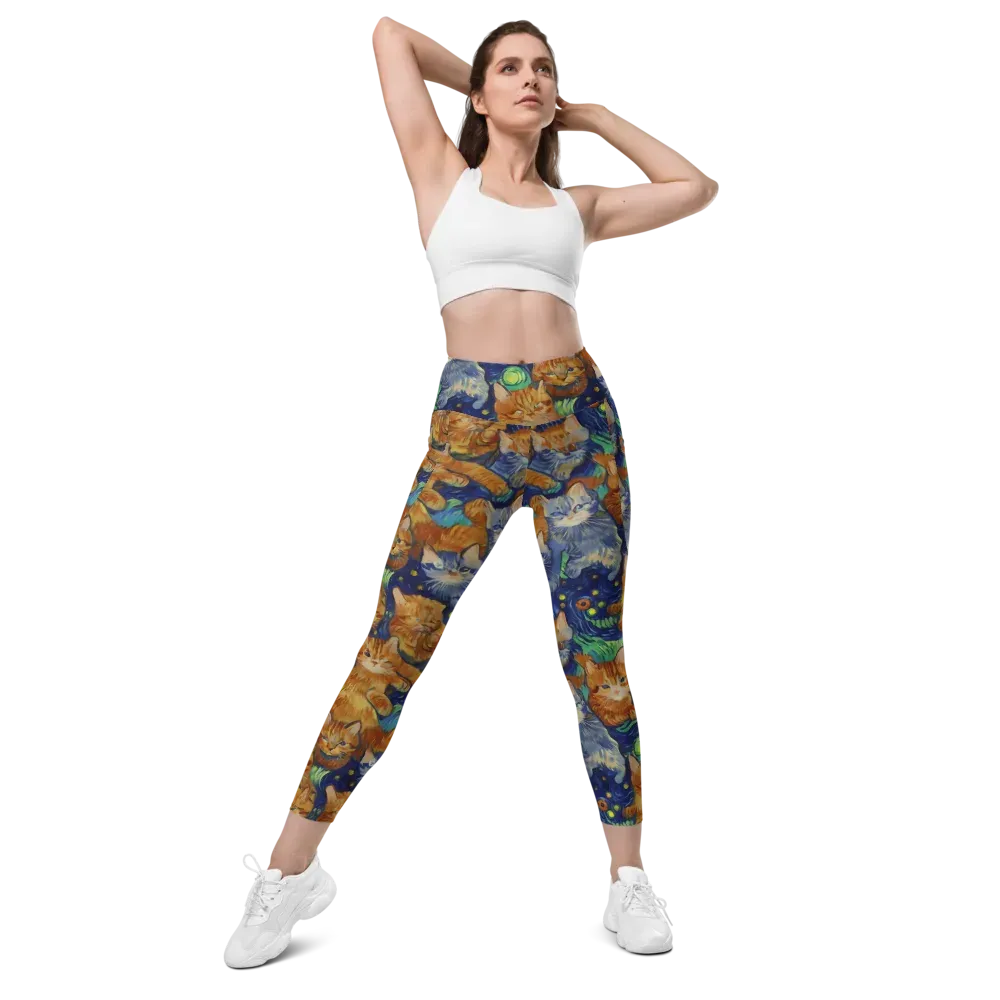 Celestial Claws on Leggings with Pockets — Front