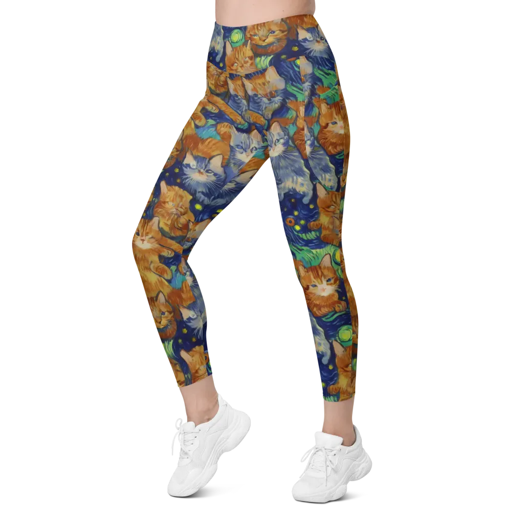 Celestial Claws on Leggings with Pockets — Left Front