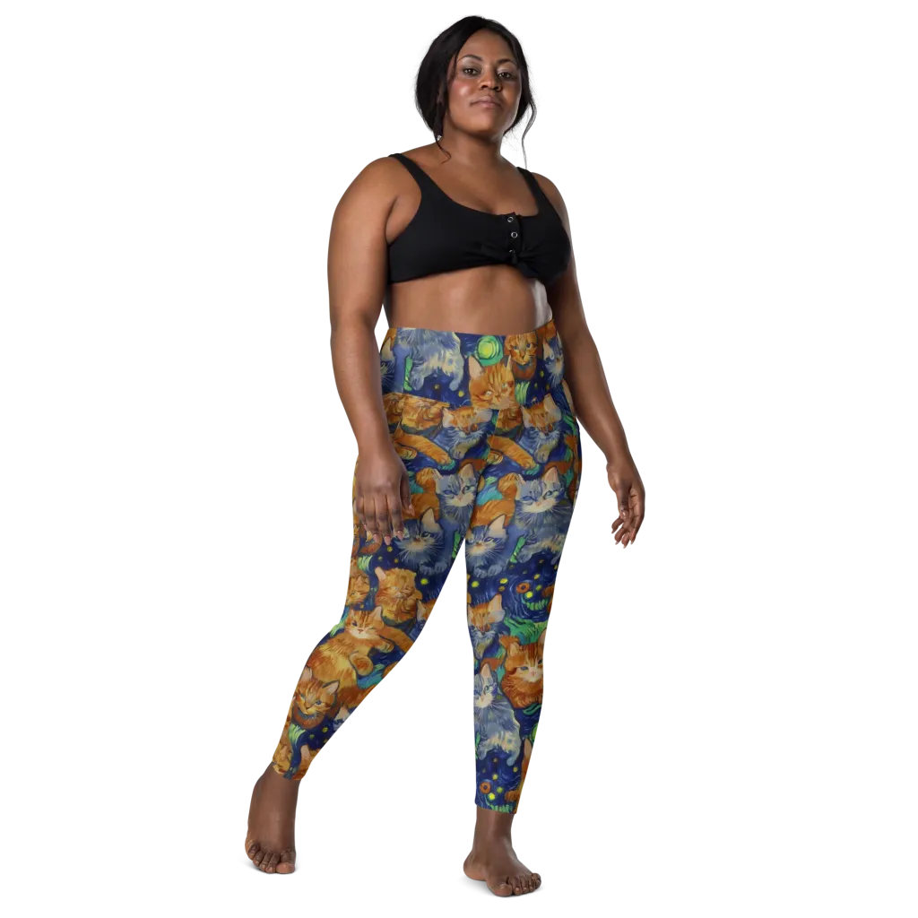 Celestial Claws on Leggings with Pockets — Front