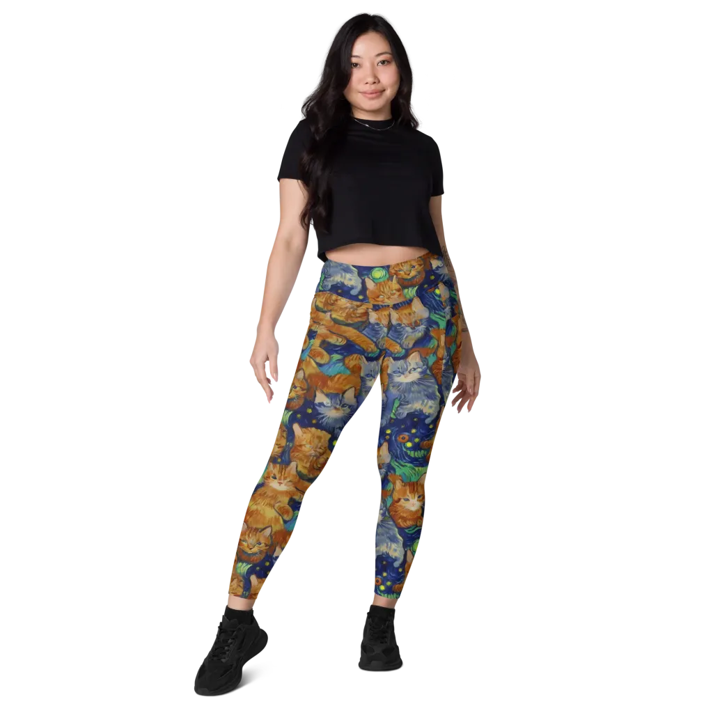 Celestial Claws on Leggings with Pockets — Front