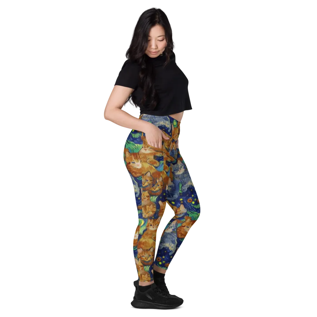 Celestial Claws on Leggings with Pockets — Right