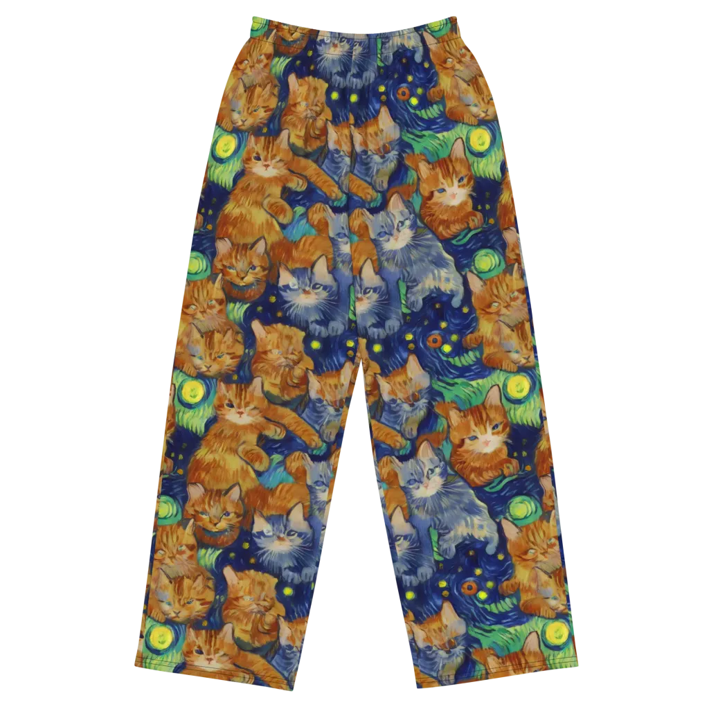 Celestial Claws on Wide-Leg Pants — Front